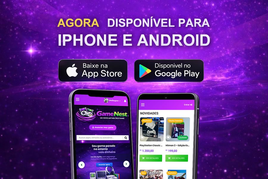 GameNest lança aplicativo oficial para iPhone e Android e facilita compra e venda de games no Brasil