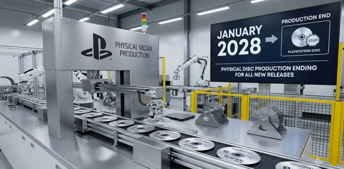 Sony encerrará produção de mídias físicas no PlayStation em 2028
