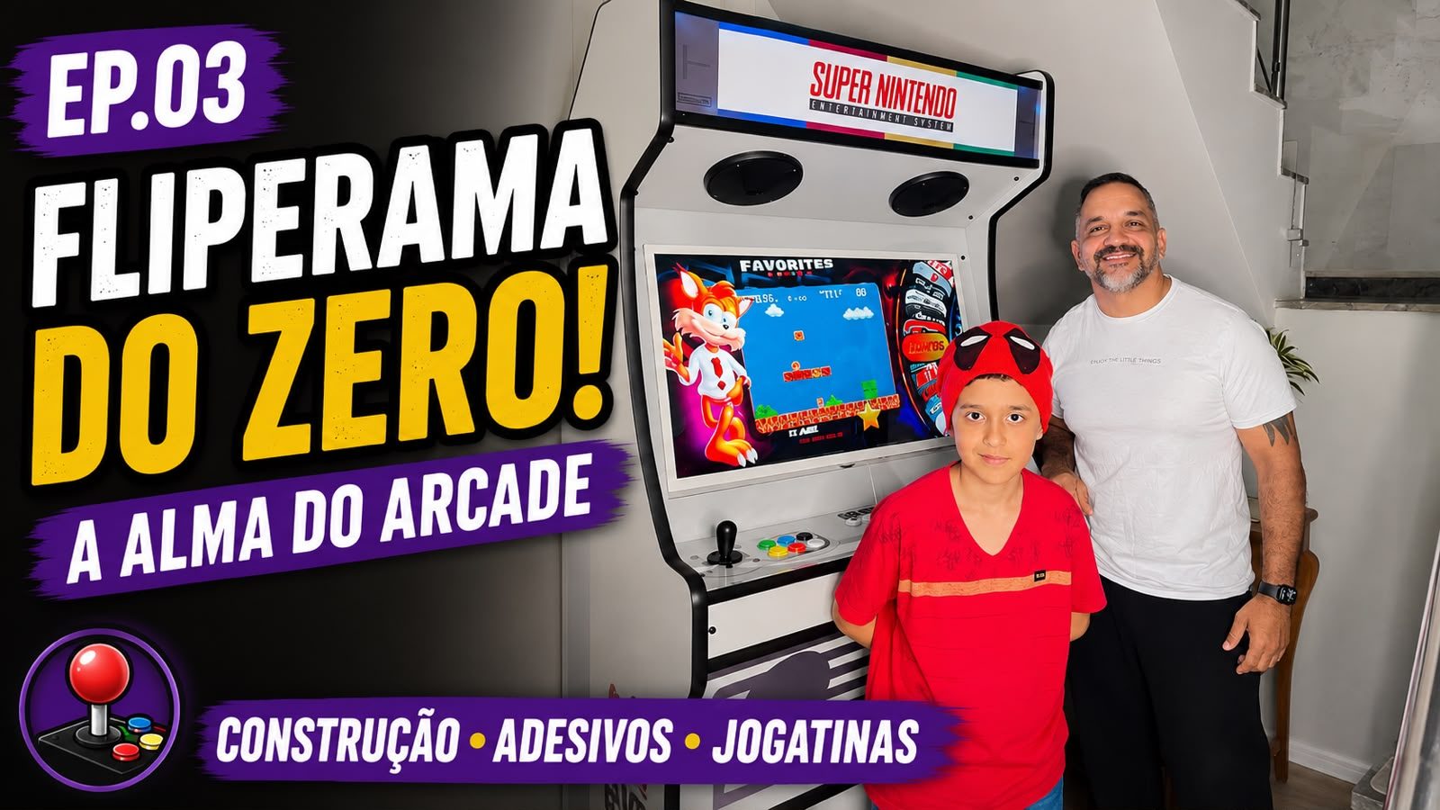 Fliperama Arcade do Zero em Série Especial no YouTube