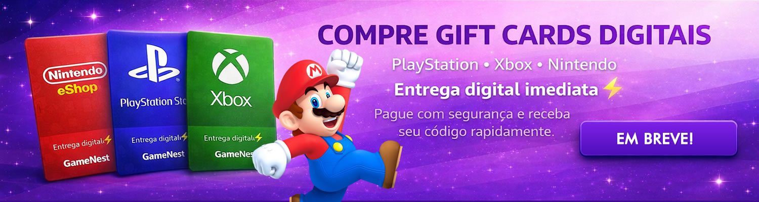 Gift Cards digitais chegarão em breve à GameNest