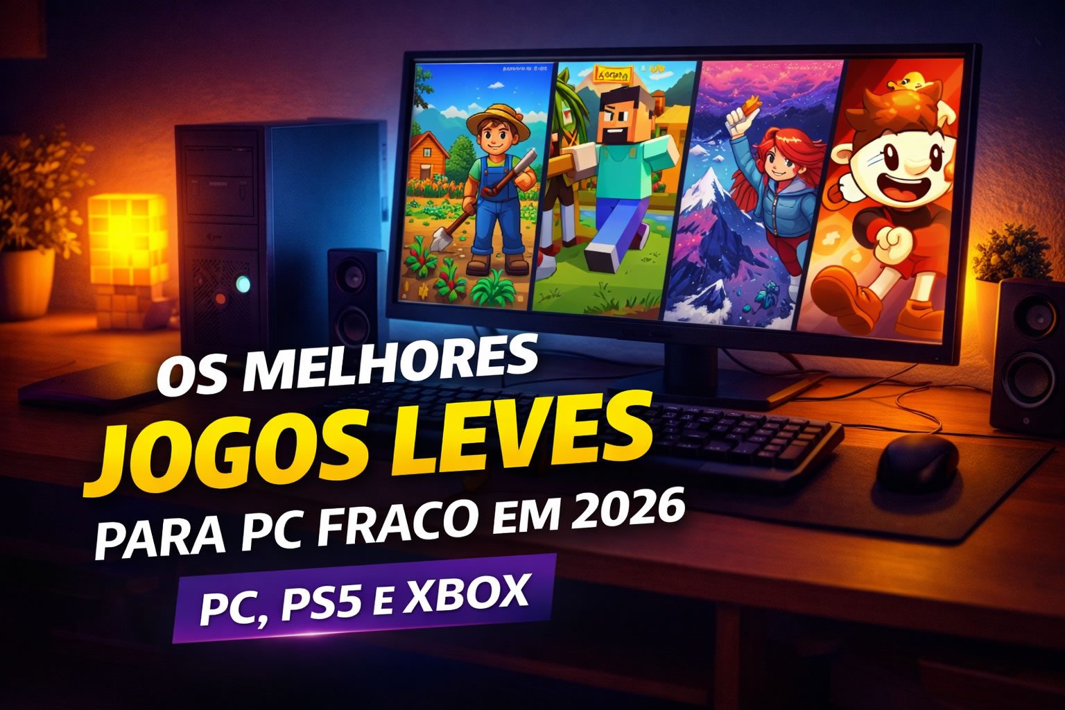 Os melhores jogos leves para PC fraco em 2026