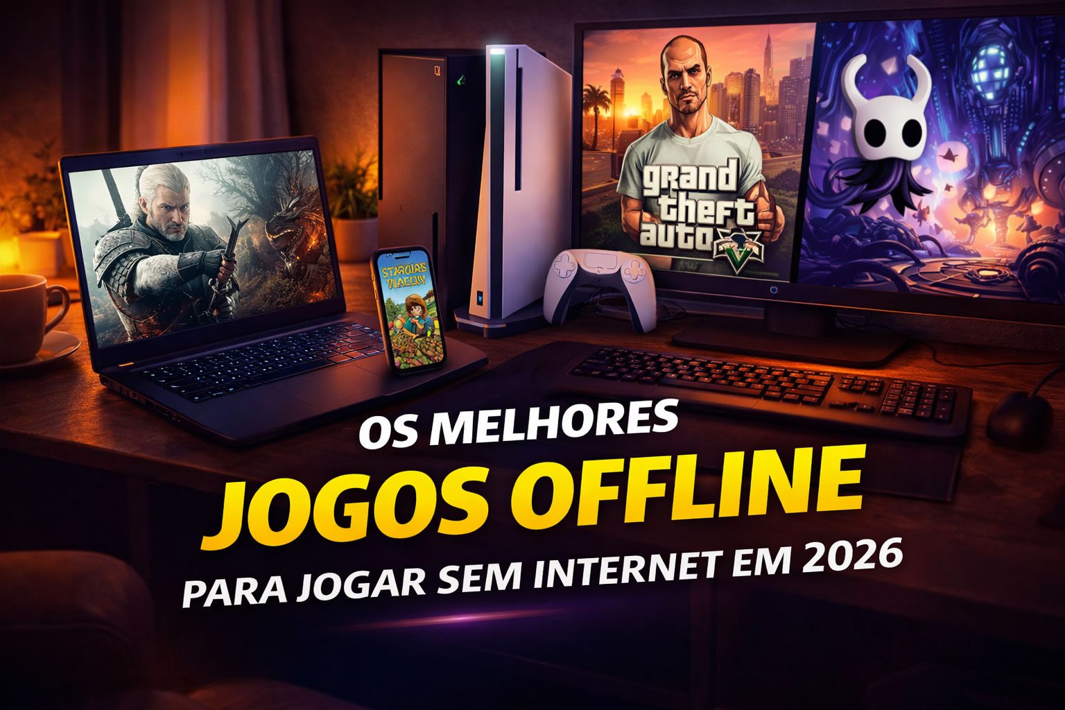 Os melhores jogos offline para jogar sem internet em 2026