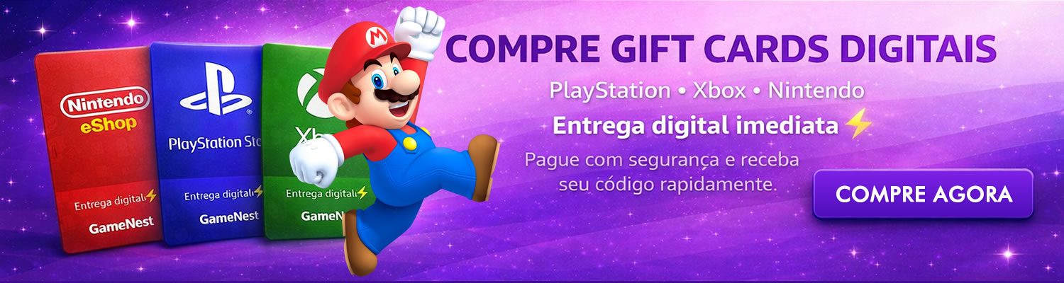 Novo link de Gift Cards da GameNest: mais rápido, seguro e com entrega imediat