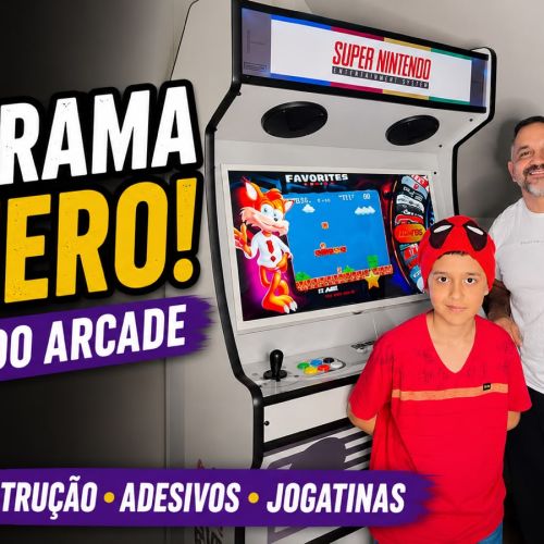 Fliperama Arcade do Zero em Série Especial no YouTube